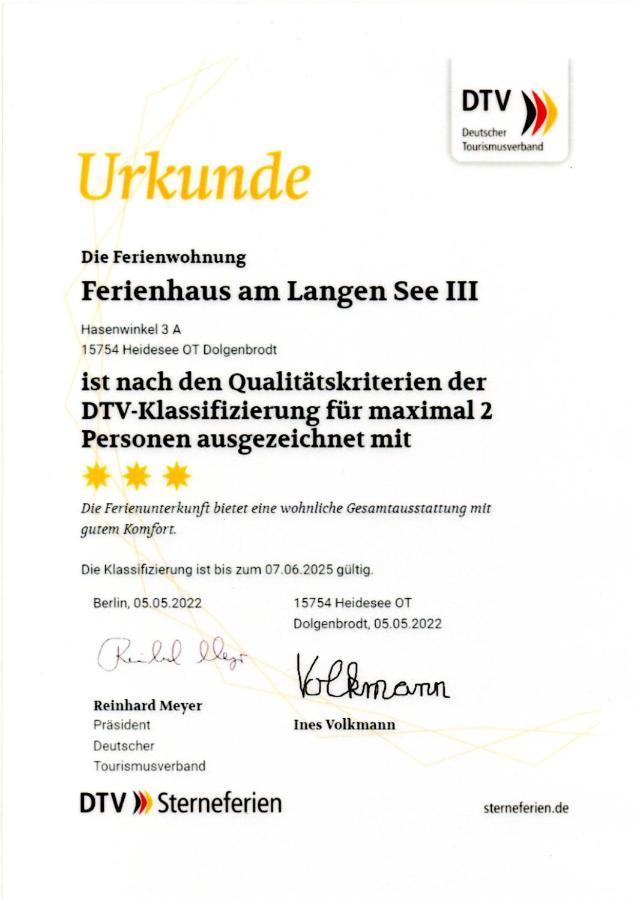 Ferienhaus Am Langen See III Heidesee Kültér fotó